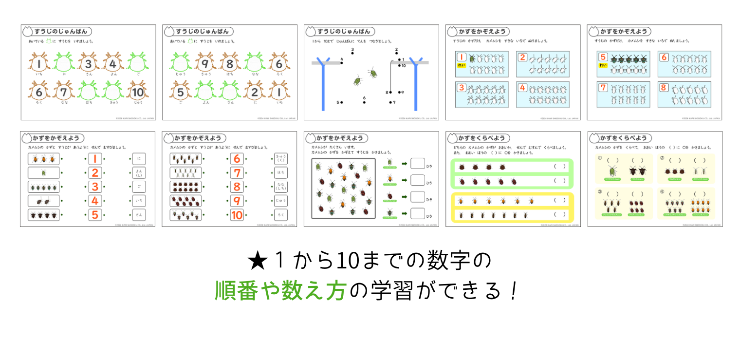 数字の順番,数え方